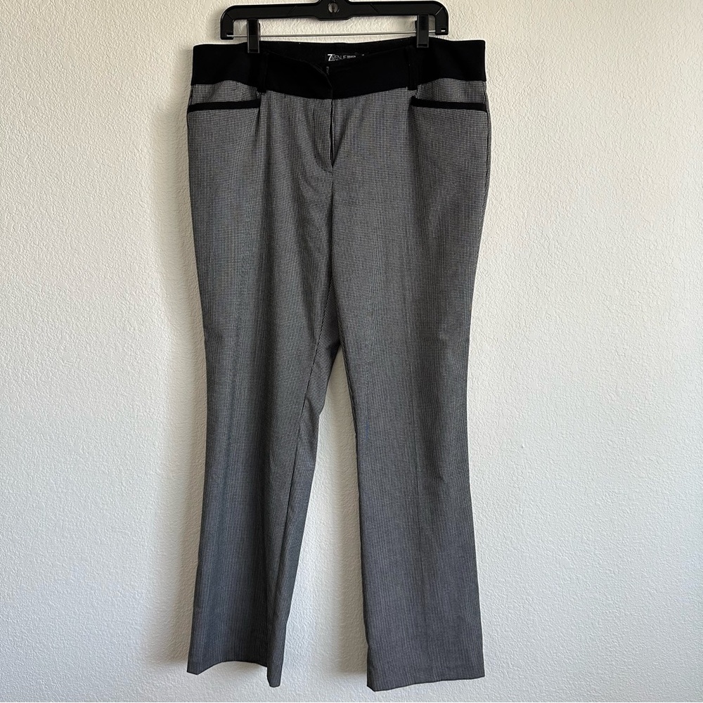 Zac & Rachel Gray and Black Boot Cut Flare Pants